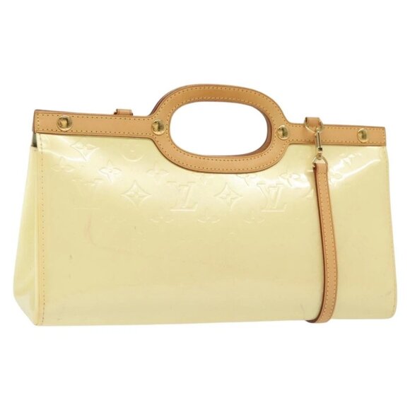 LOUIS VUITTON Monogram Vernis Roxbury Drive Hand Bag Perle M91374 Auth ep10198 - Picture 1 of 16